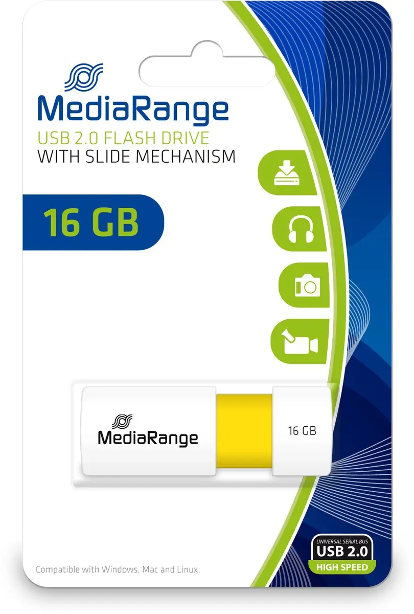 MediaRange MR972 USB-stick 16 GB - 4 stuks - afbeelding 3 van 6