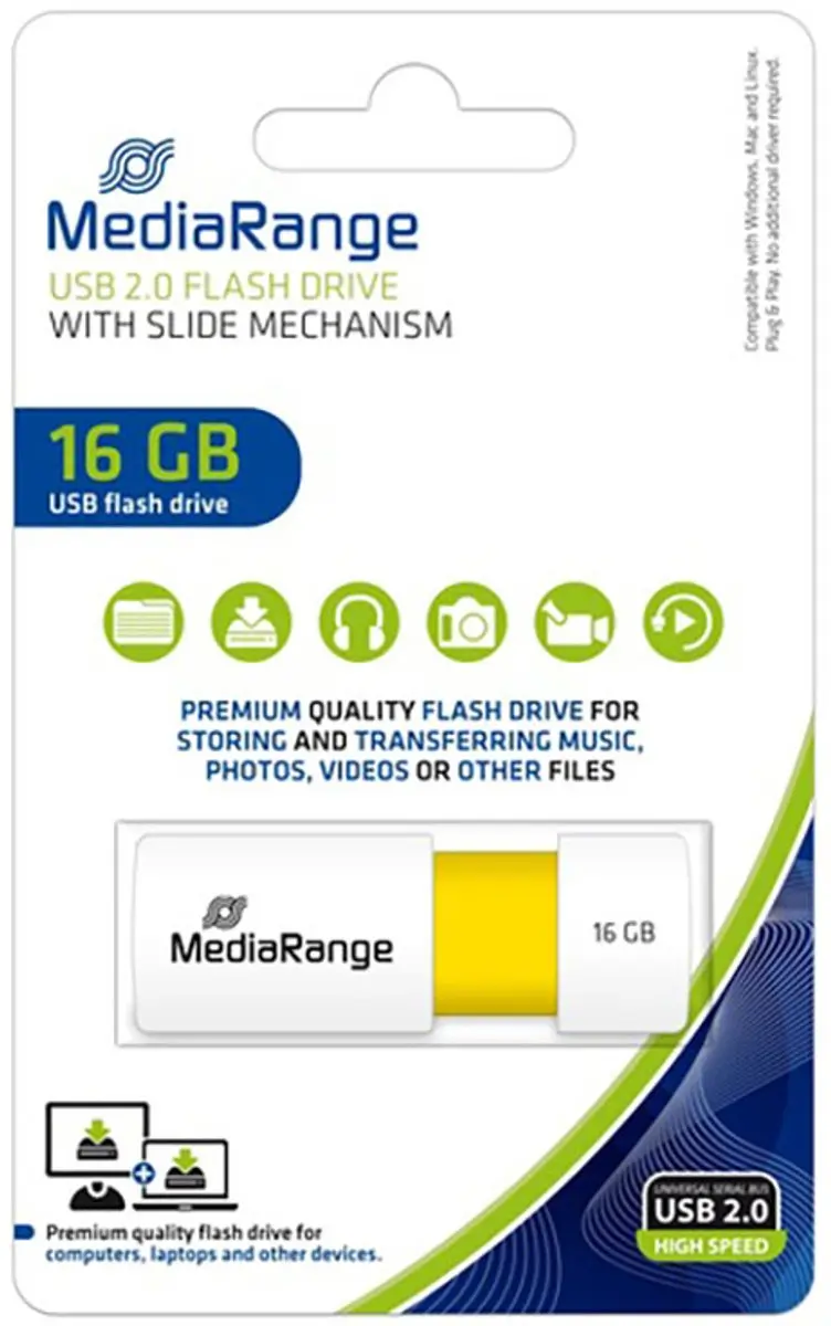 MediaRange MR972 USB-stick 16 GB - 4 stuks - afbeelding 6 van 6