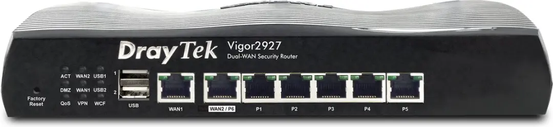 Draytek Vigor 2927 VPN-router - Gigabit - Zwart - afbeelding 2 van 3