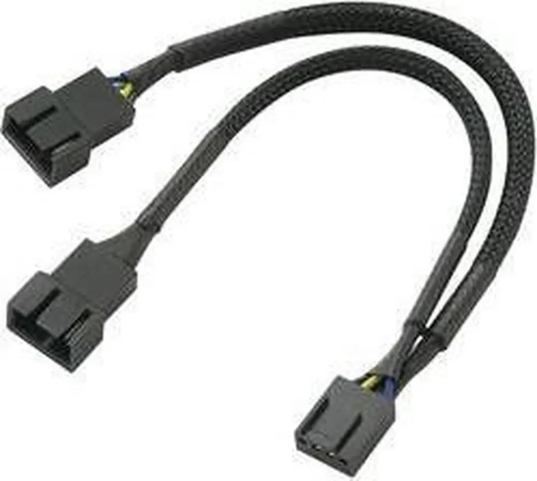 Akasa AK-CBFA04-15 PWM Ventilator Y-kabel - Zwart - afbeelding 4 van 4