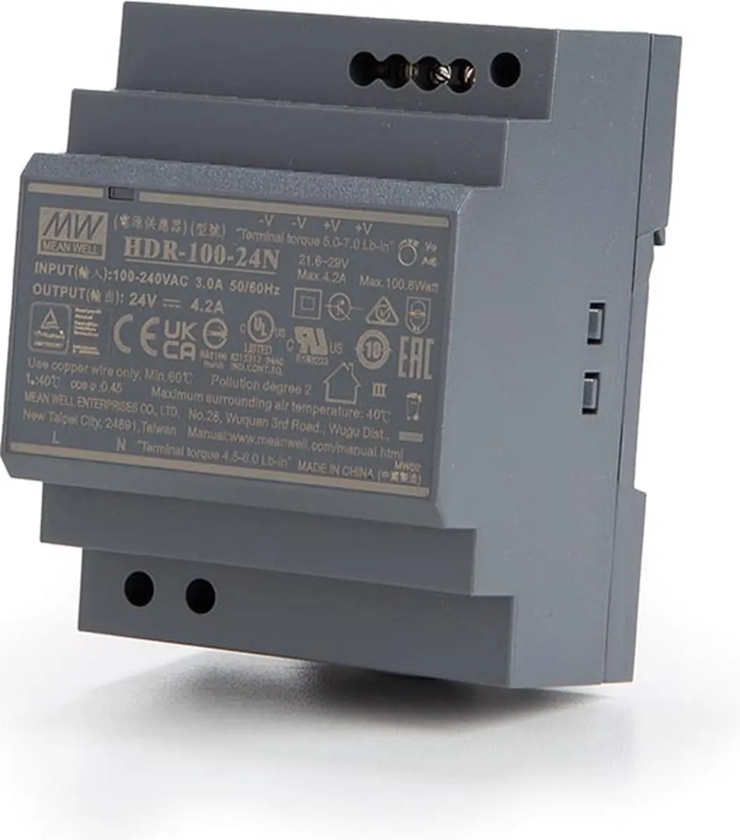 Mean Well HDR-100-24N DIN-rail netvoeding