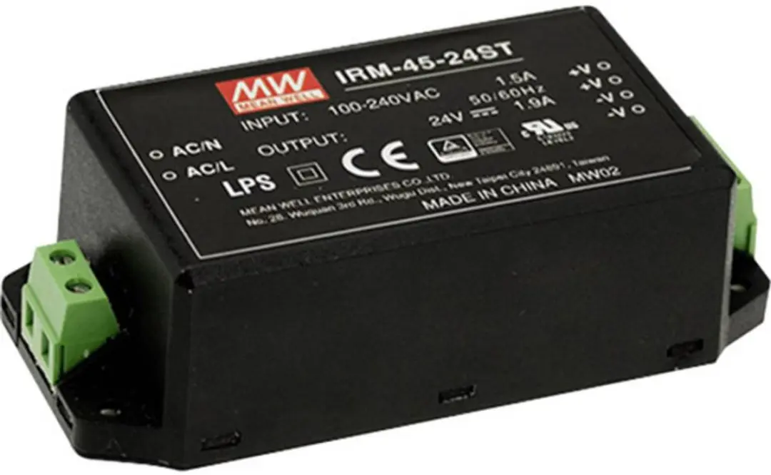 MEAN WELL IRM-45-24ST AC/DC-printnetvoeding 45W
