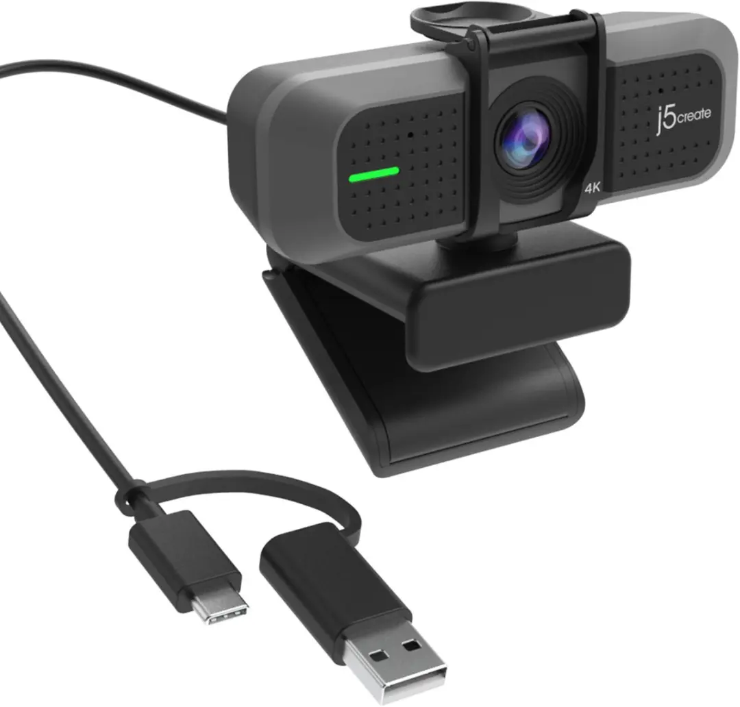 j5create JVU430-N Webcam - Zwart/Zilver - afbeelding 3 van 6