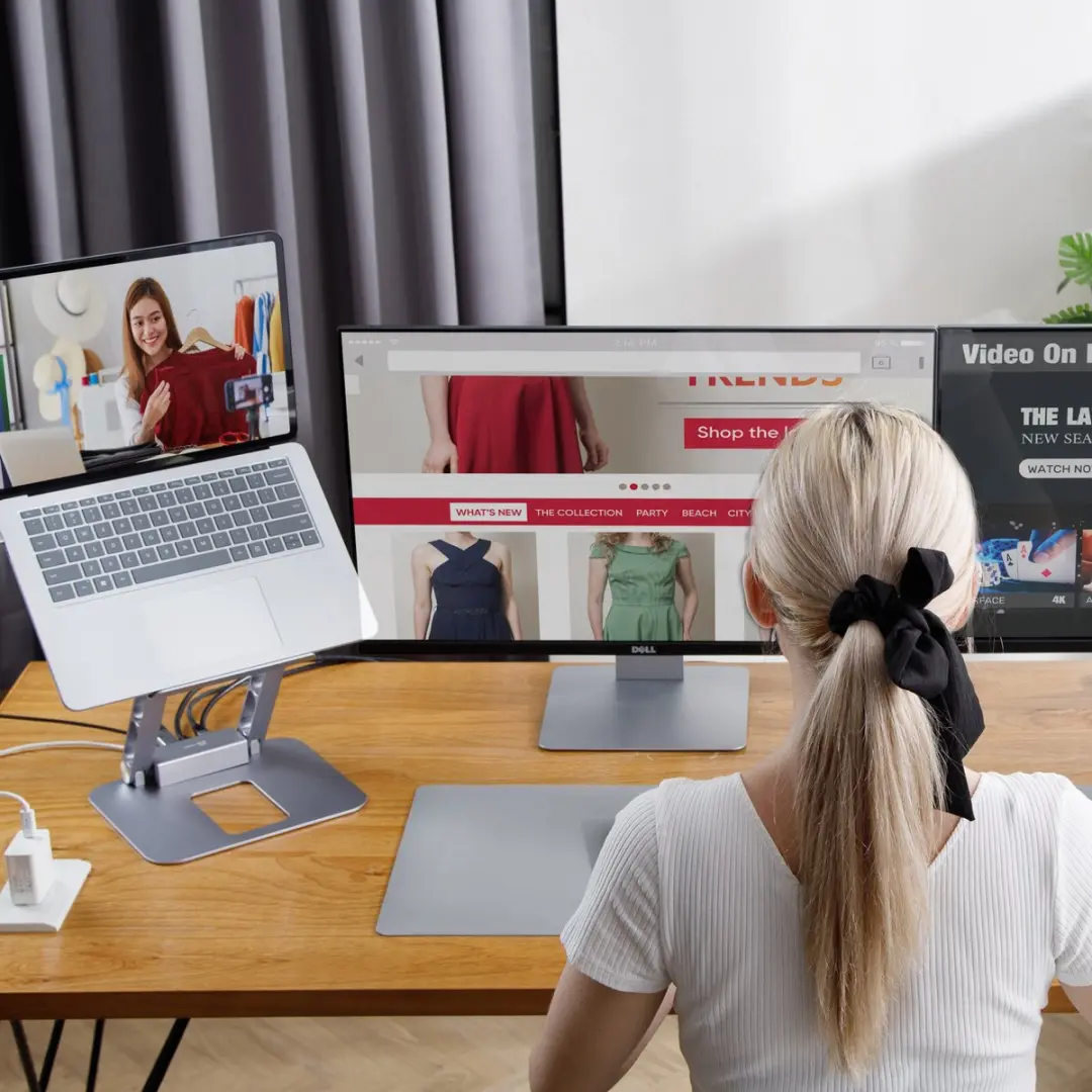j5create JTS427-N Dual 4K Docking Station - Ruimtegrijs - afbeelding 3 van 6