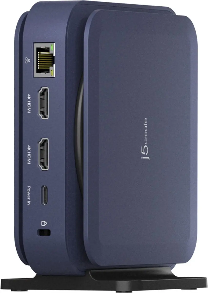 j5create JCD3196-N Type-C Docking Station - Donkerblauw - afbeelding 6 van 6