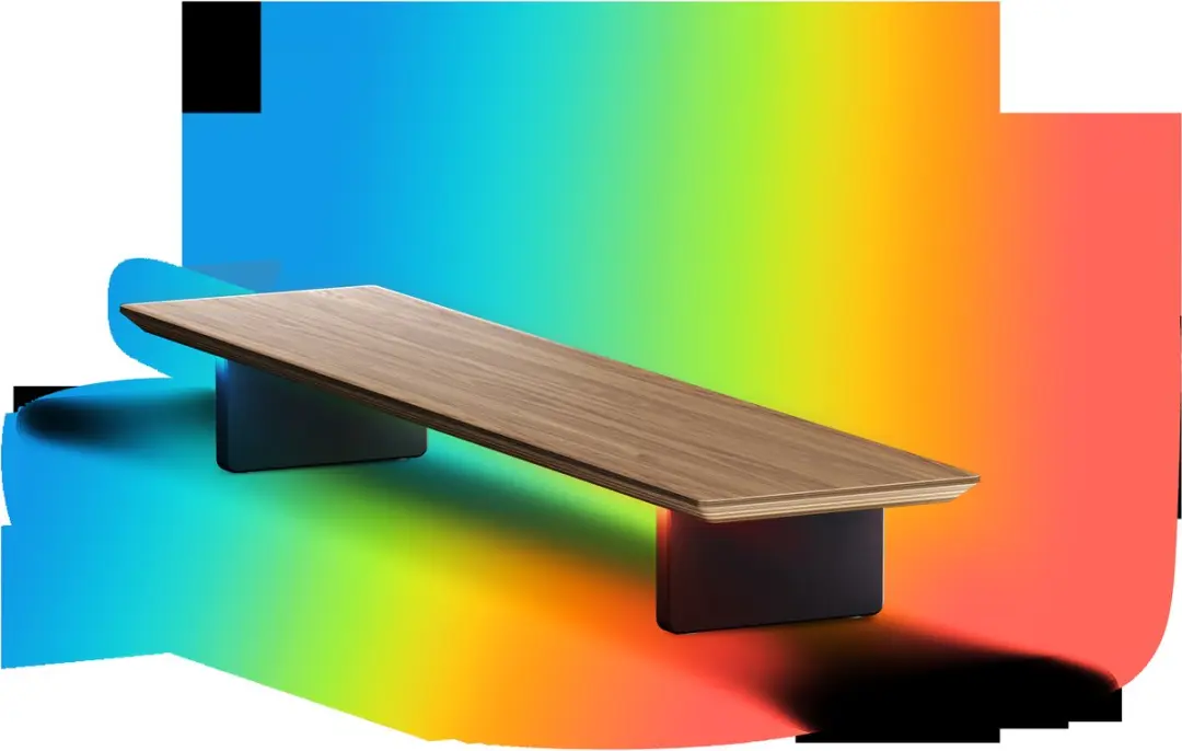Nanoleaf Smarter IQ Monitorstandaard SQFX03K02-1PA - Hout - afbeelding 2 van 2