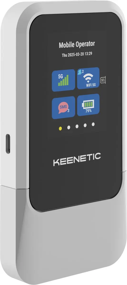 Keenetic Roamer 5G KN-5210-01-EU Mobiele Router - Zwart - afbeelding 5 van 6
