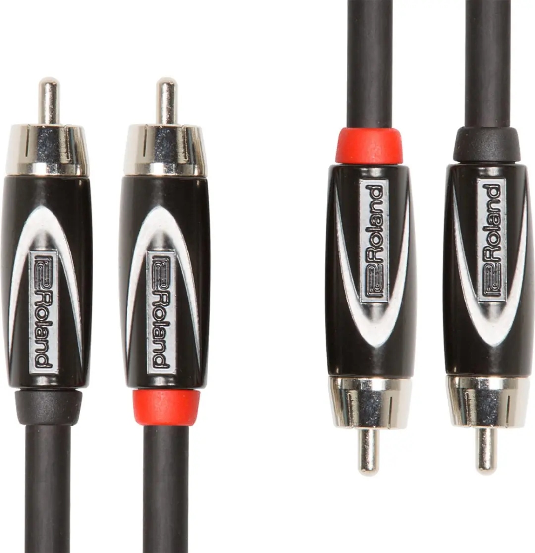Roland RCC-10-2R2R RCA-kabel 3m - Zwart - afbeelding 2 van 2