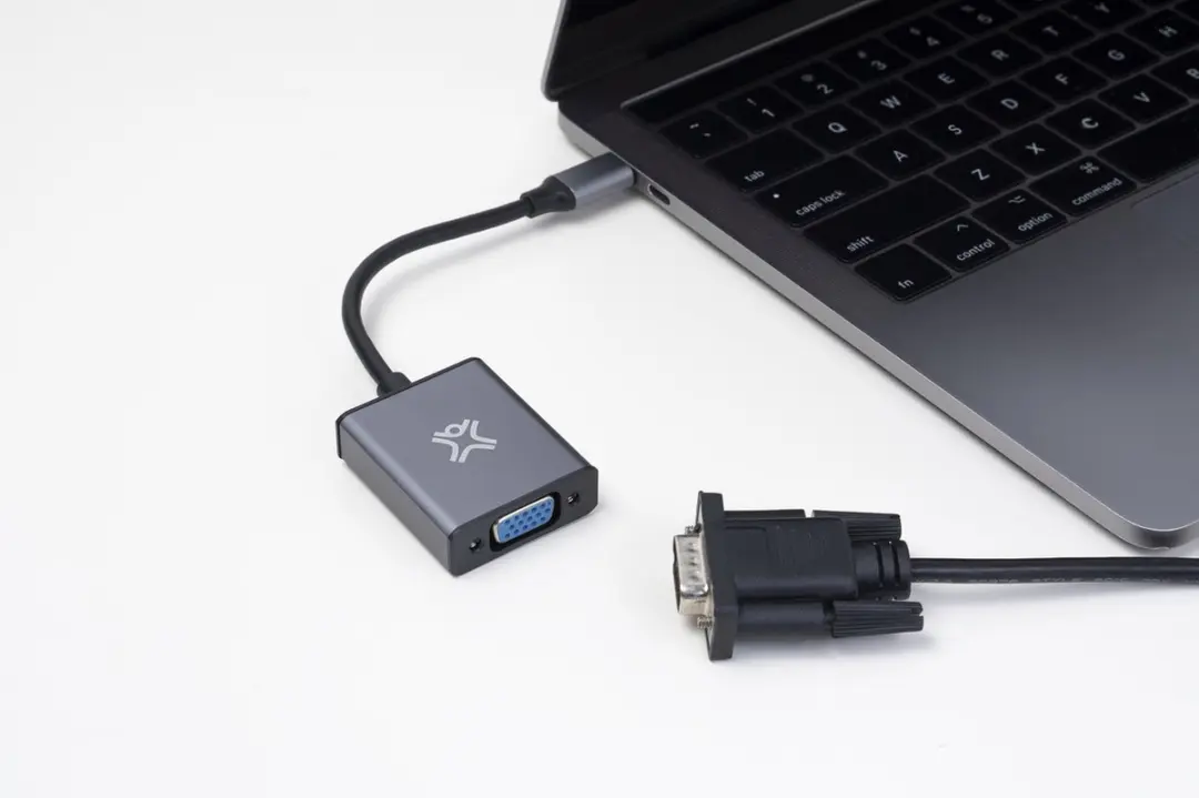 XtremeMac XWH-ACV1-13 USB-C naar VGA Adapter - Grijs - afbeelding 3 van 6