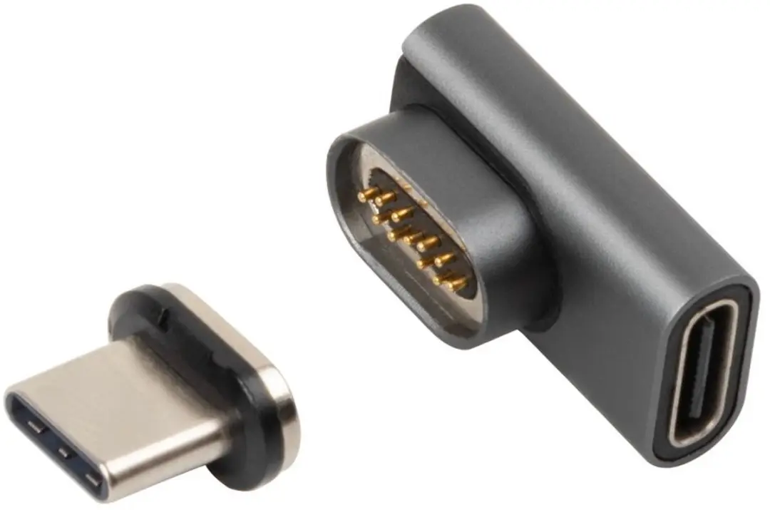 MicroConnect USB3.1CCMF-MAGNETIC USB-C Adapter - Zwart - afbeelding 4 van 4