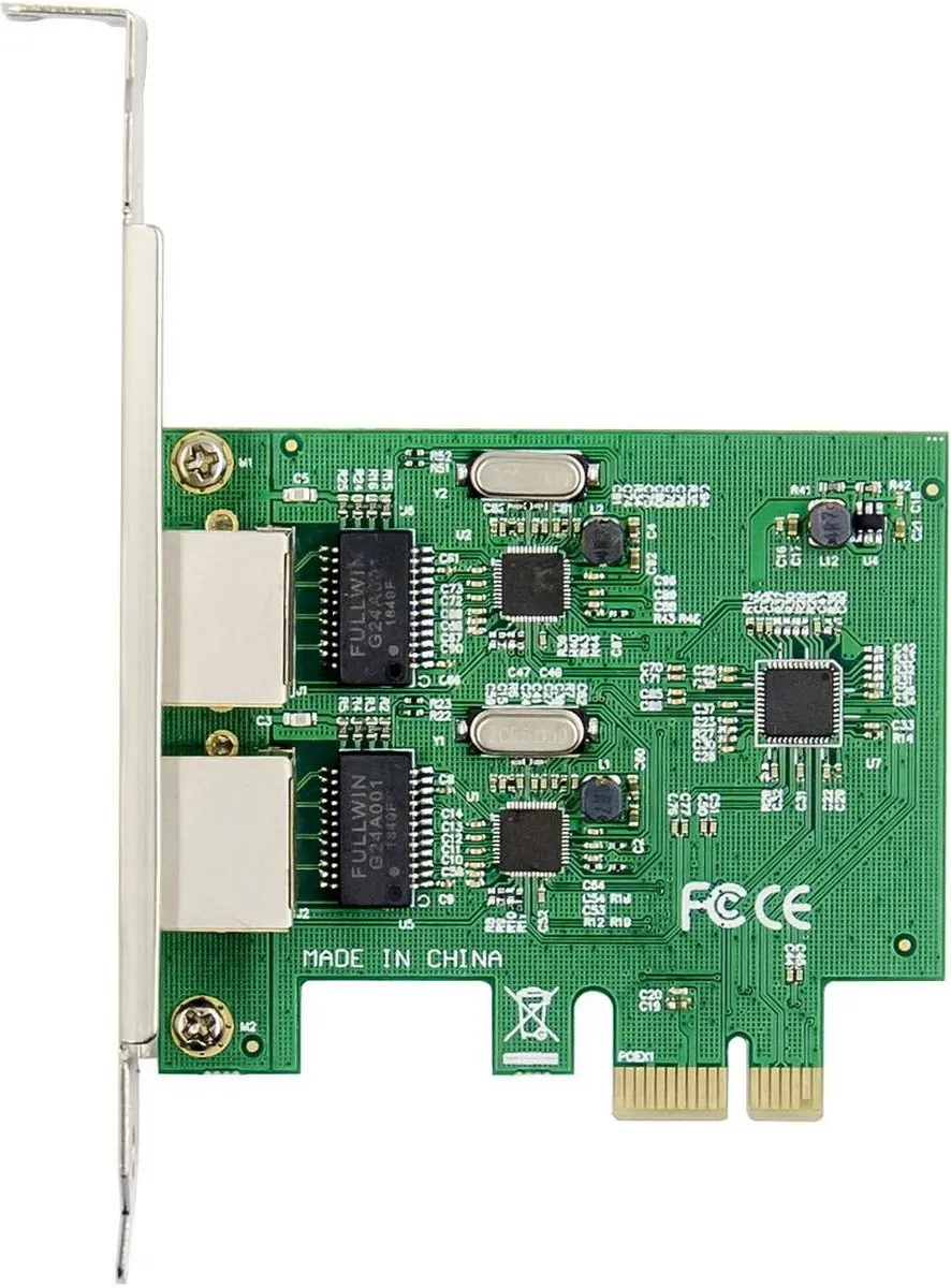 Microconnect MC-PCIE-712 Netwerkkaart - Dubbele RJ45 Gigabit - afbeelding 2 van 4