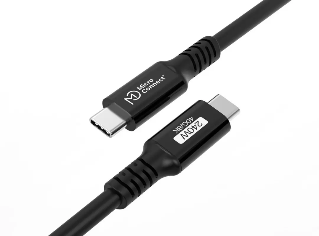 MicroConnect USB4CC3-240W USB-C kabel 3m - 240W - Zwart - afbeelding 2 van 5