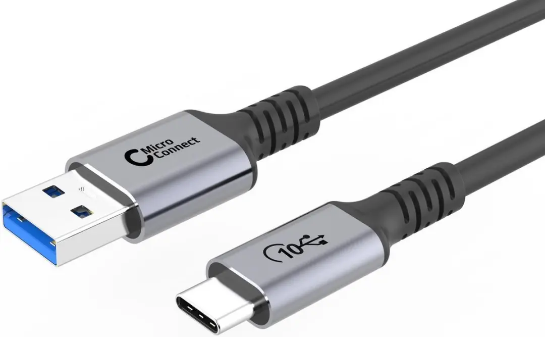 Microconnect USB3.2AC2 USB-C naar USB-A kabel 2m