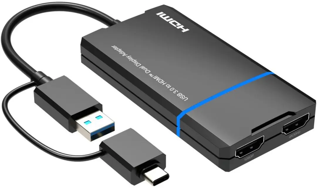MicroConnect MC-USB3.1CHDMIX2-2IN1 USB-C naar HDMI Videoadapter