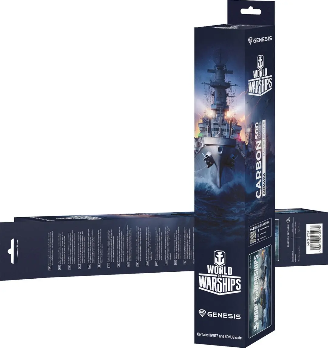 Genesis Carbon 500 Maxi NPG-1737 Muismat - World of Warships - afbeelding 6 van 6