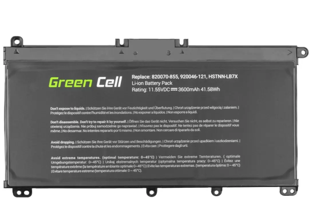Green Cell GC-HP145 Laptopbatterij - 11,55V 3400mAh - afbeelding 2 van 6