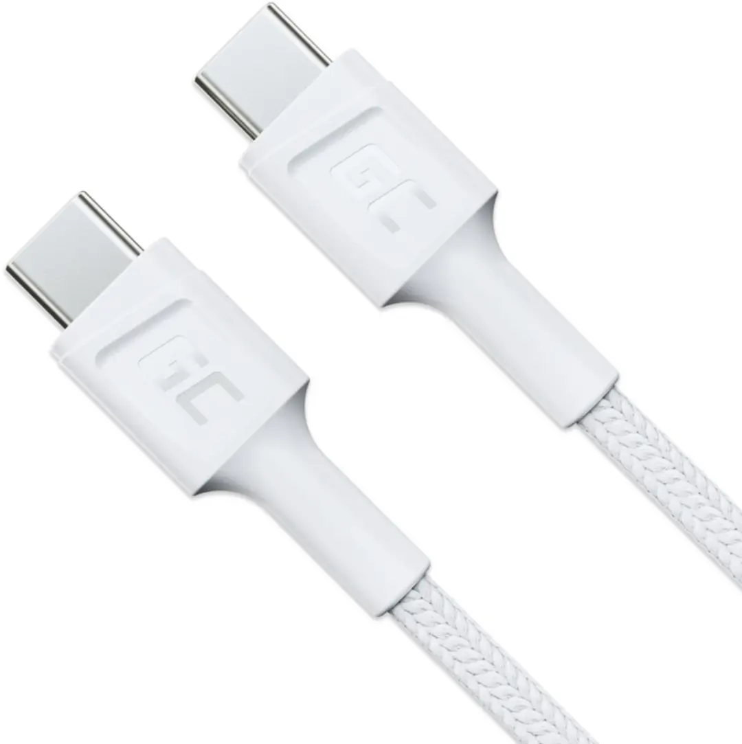 Green Cell KABGC30W USB-C kabel 1,2m - Wit - afbeelding 3 van 5