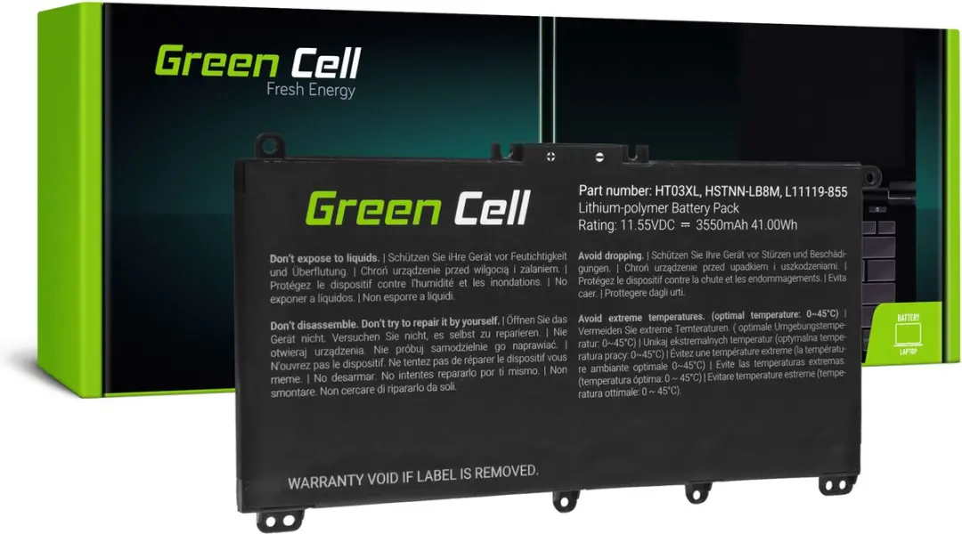 Green Cell HT03XL Laptopaccu 3400mAh