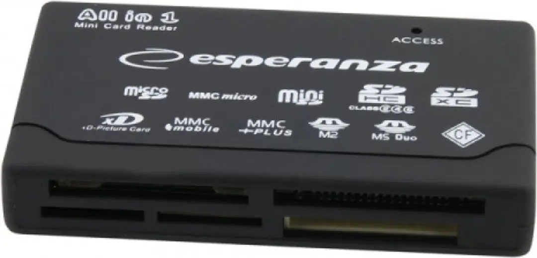 Esperanza EA119 Kaartlezer USB 2.0 - SDXC - Zwart - afbeelding 2 van 4