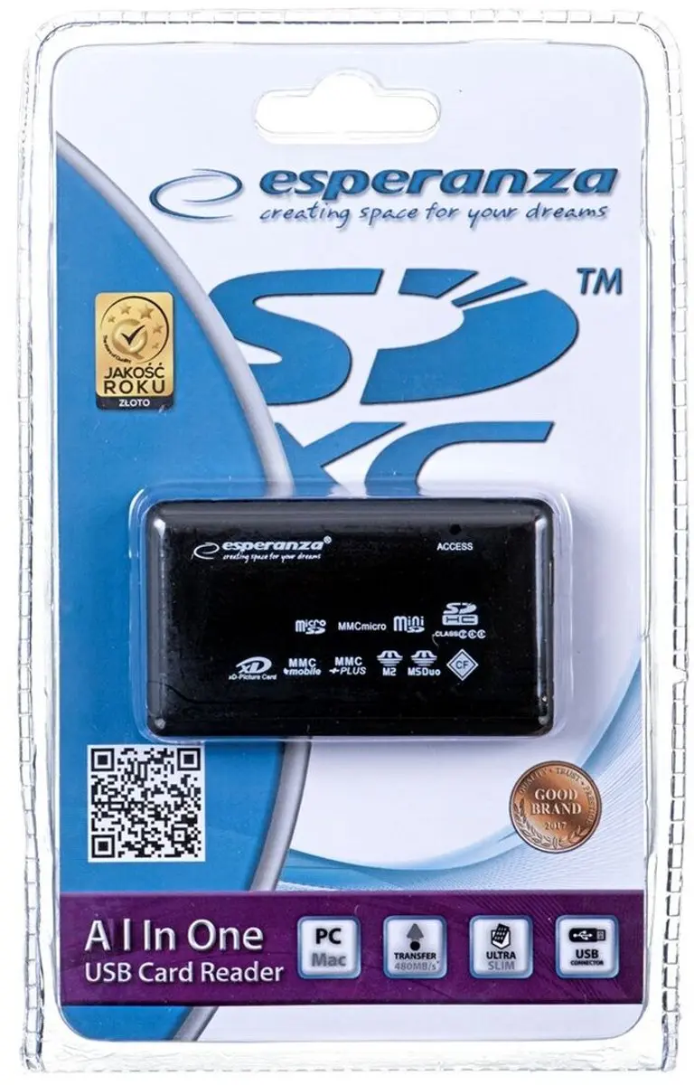 Esperanza EA119 Kaartlezer USB 2.0