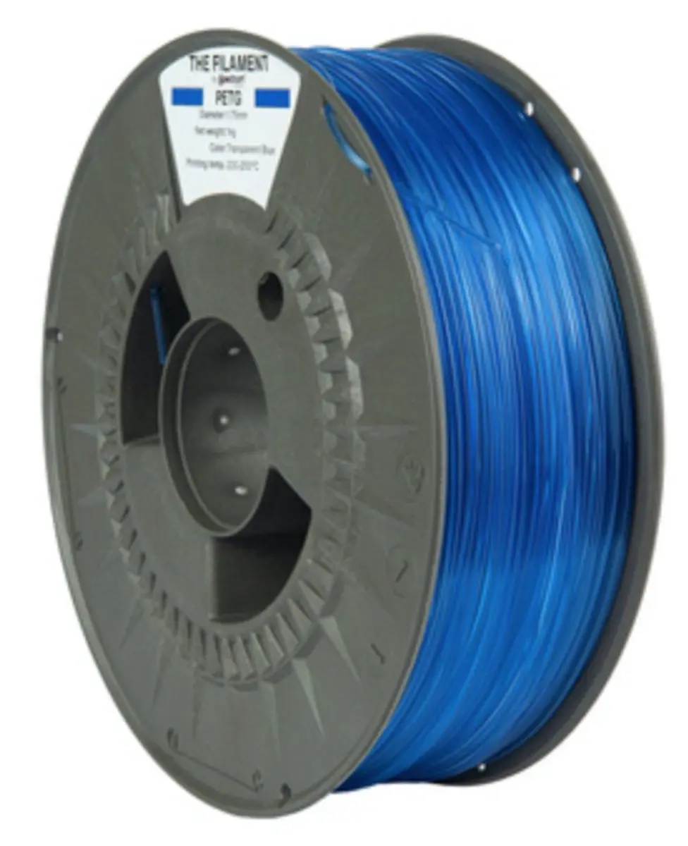 Spectrum PET-G Filament 1.75mm 1kg - Transparant Blauw - afbeelding 3 van 3