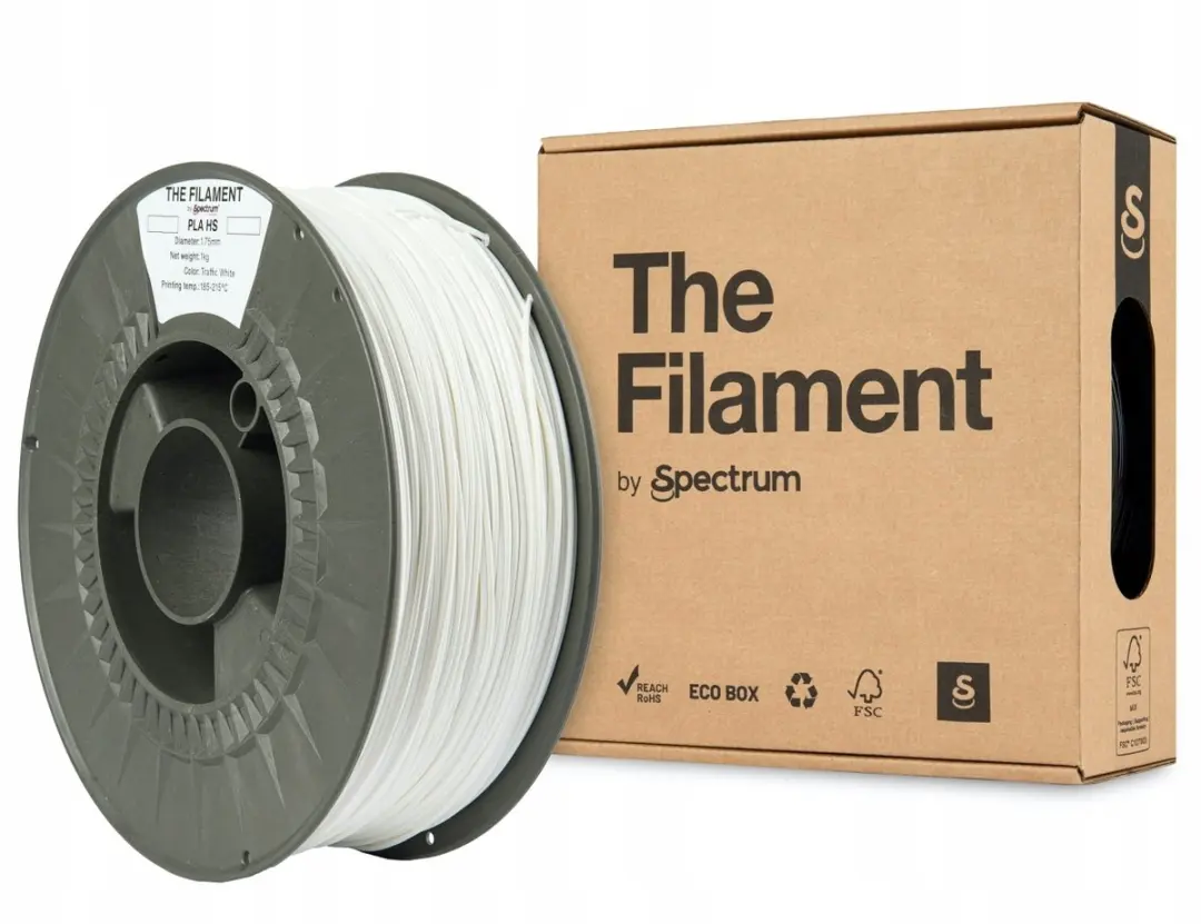 Spectrum The Filament PLA HS 1.75mm Traffic White 1kg