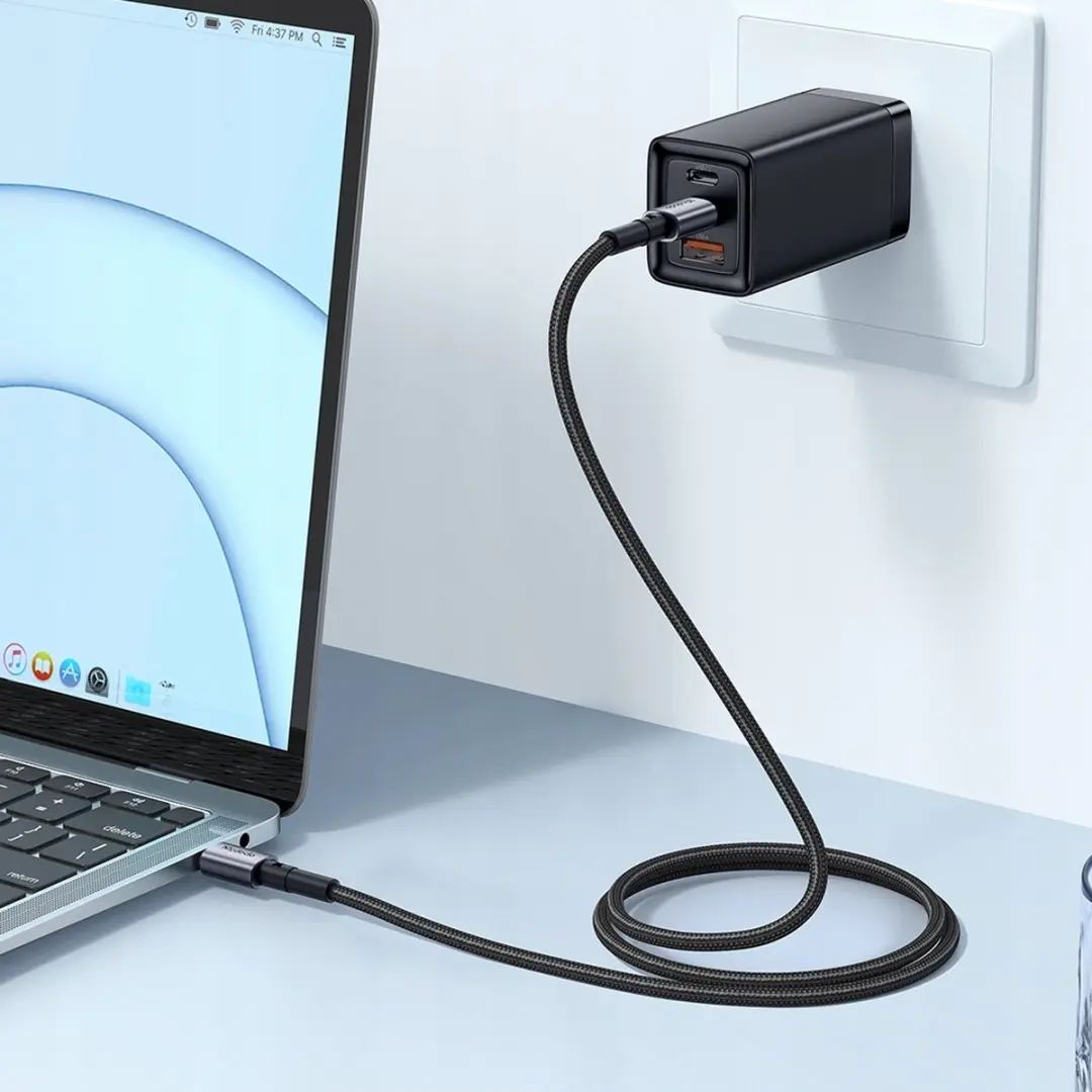 McDodo USB-C naar USB-A kabel 100W - Zwart - afbeelding 2 van 6