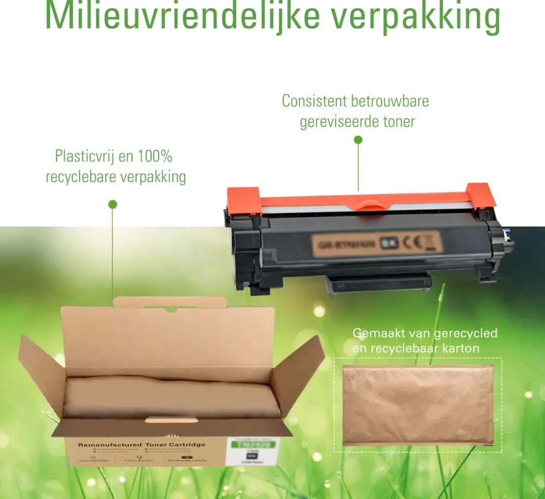 G&G Reborn Tonercartridge HP 26A CF226A - Zwart - afbeelding 2 van 3