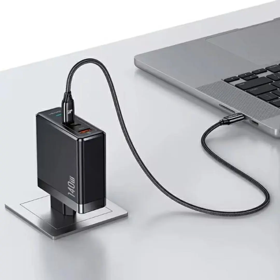 USAMS UM Series 140W GaN Snellader Kit - Zwart - afbeelding 2 van 5