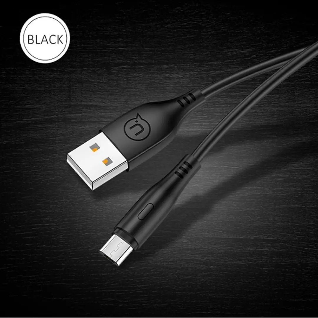 USAMS U18 microUSB kabel 1m - Zwart - afbeelding 5 van 6