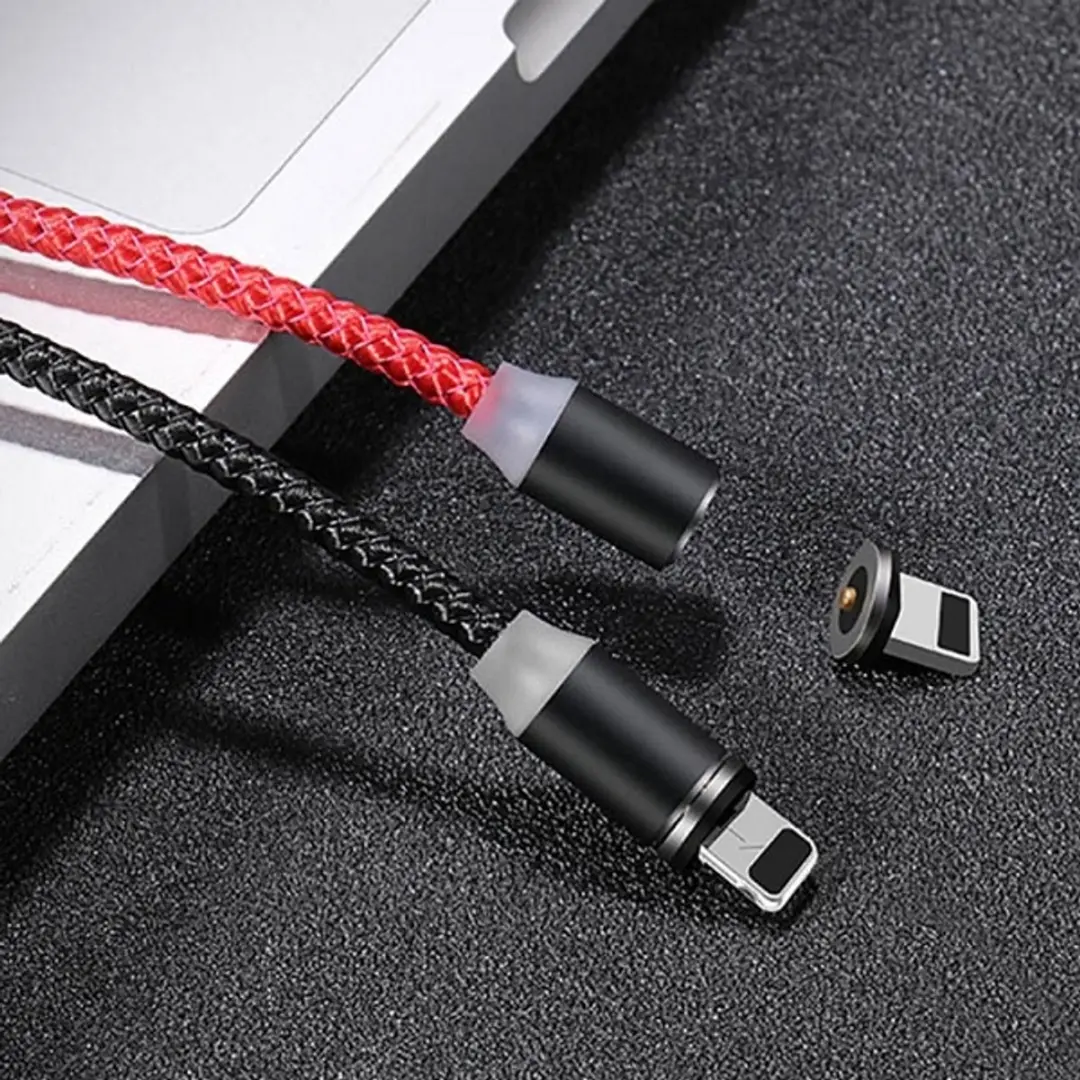 USAMS U-Sure US-SJ292 Lightning Kabel 1m - Rood - afbeelding 3 van 3