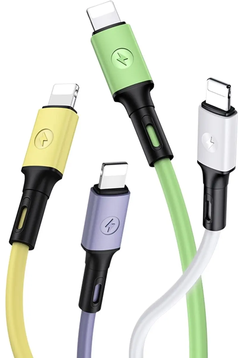 USAMS U52 Lightning Kabel SJ434USB04 - 1m - Paars - afbeelding 4 van 6