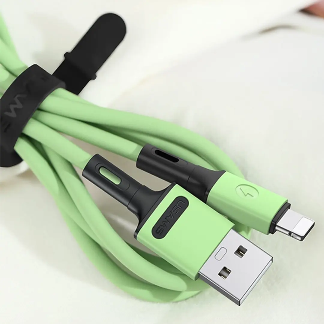 USAMS U52 Lightning Kabel SJ434USB04 - 1m - Paars - afbeelding 5 van 6