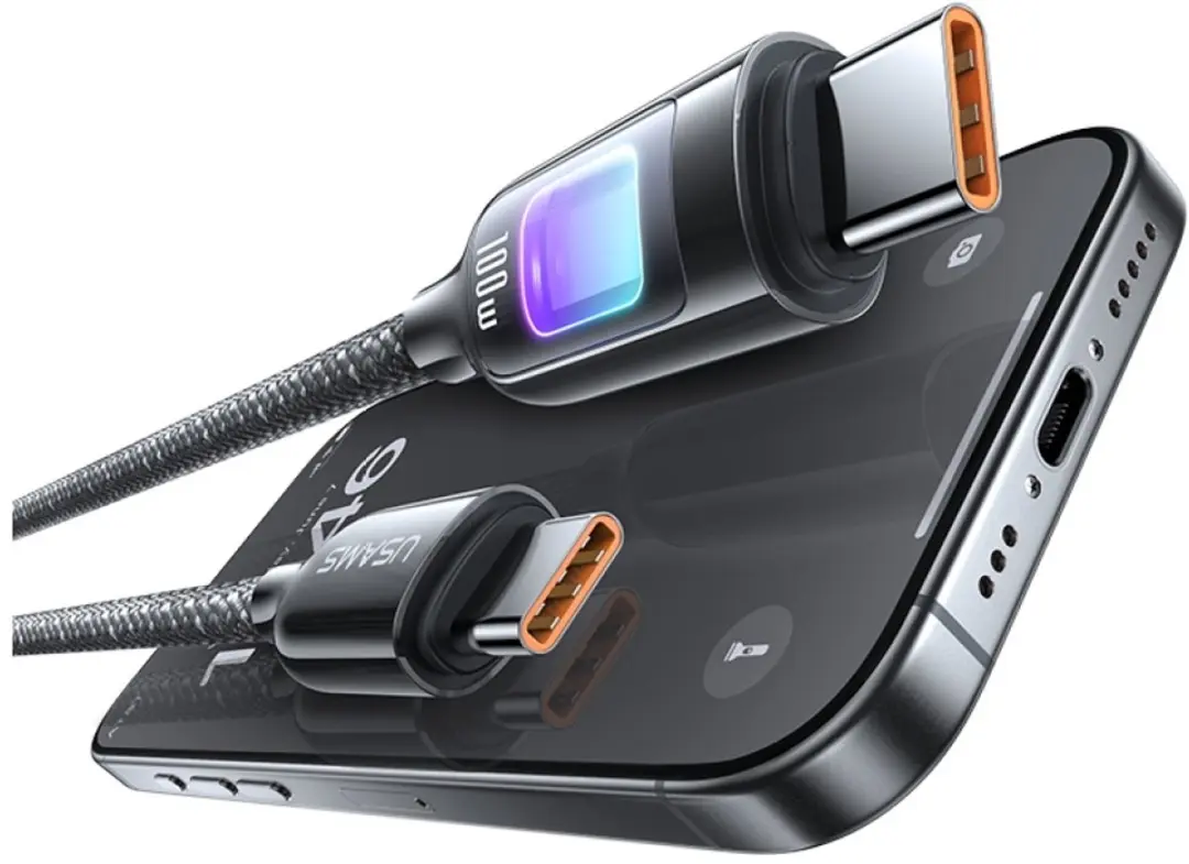 USAMS TC Series SJ750 USB-C Kabel 100W - 1,2m - afbeelding 3 van 6