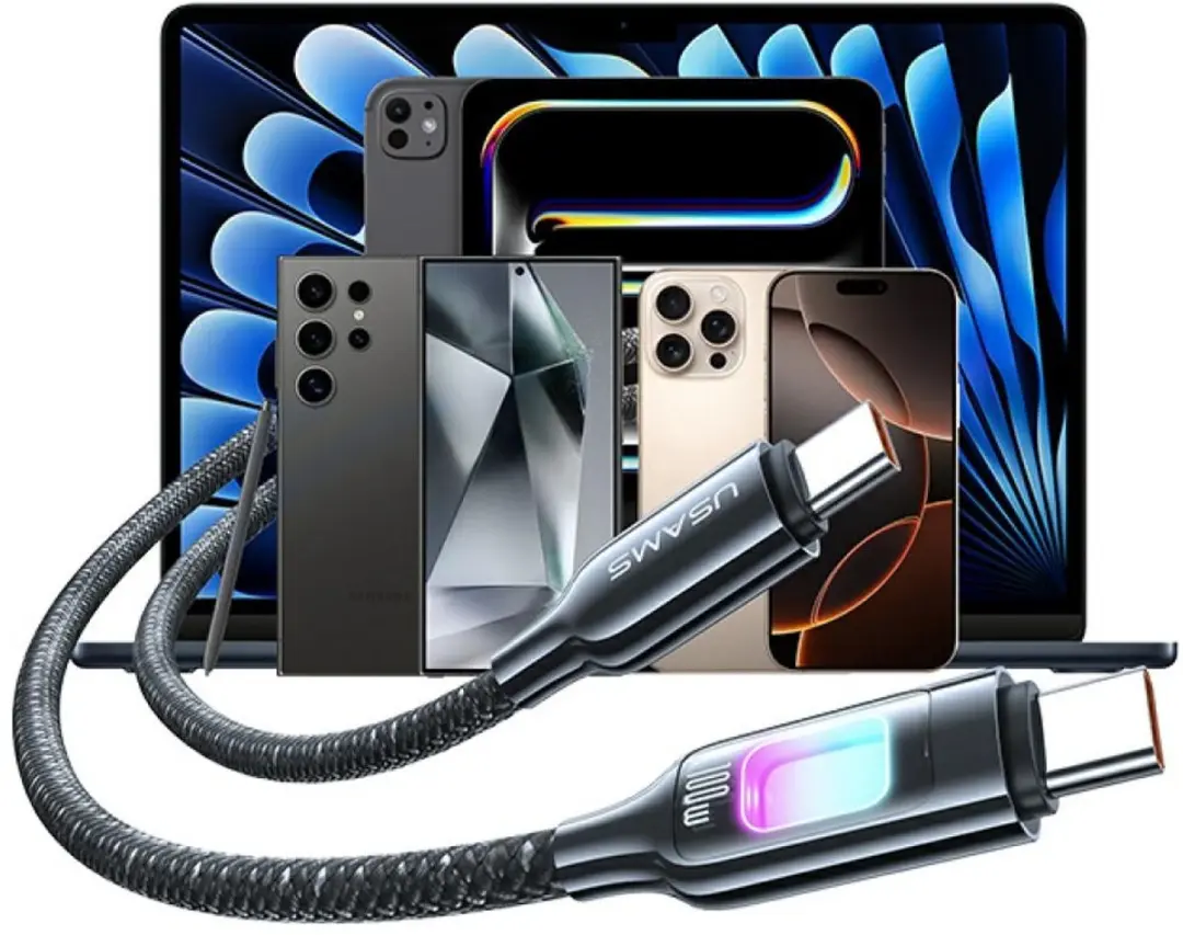 USAMS TC Series SJ750 USB-C Kabel 100W - 1,2m - afbeelding 6 van 6