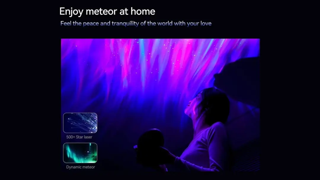 Wanbo Galaxy Light EVA Sterrenprojector - Zwart - afbeelding 4 van 6