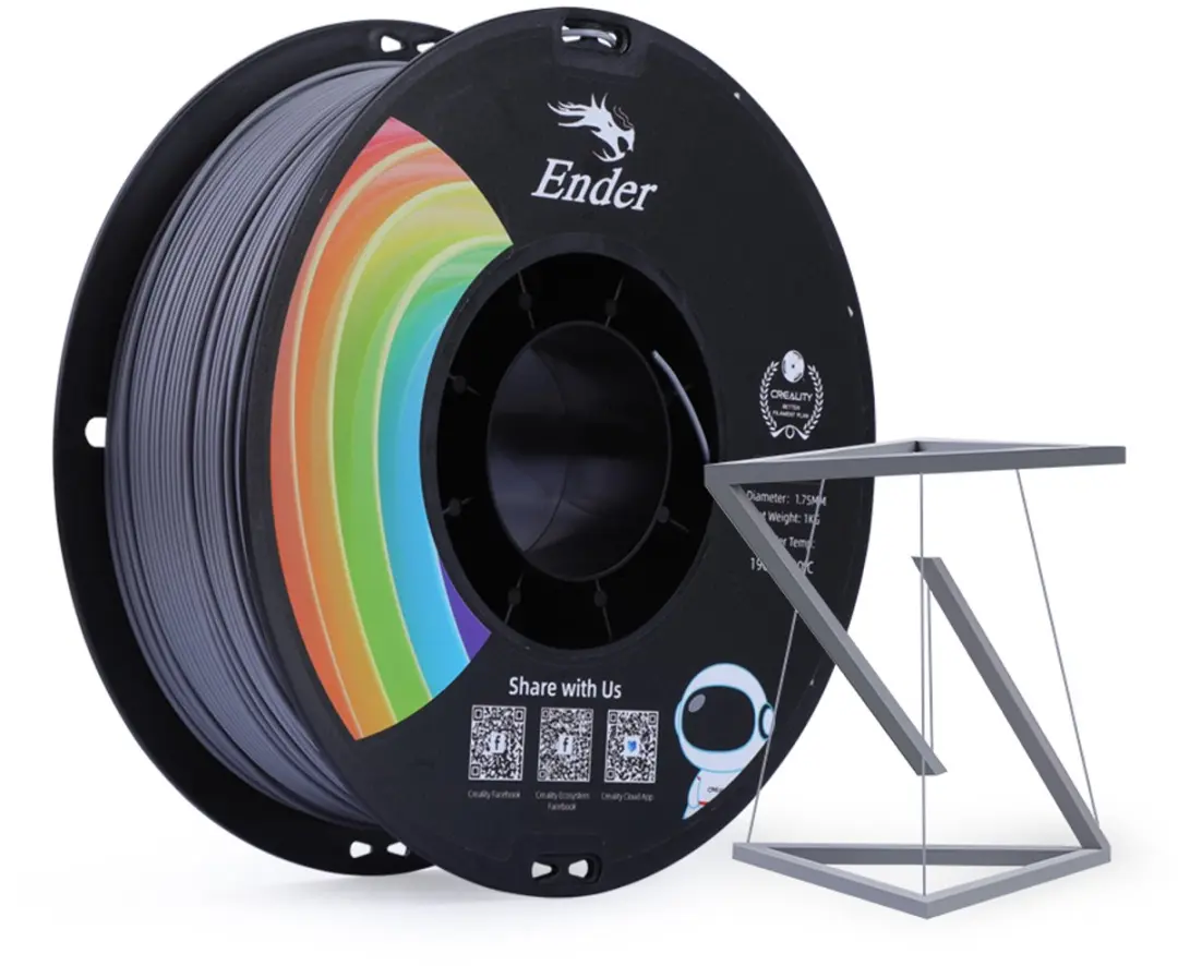 Creality Ender PLA+ 3D Filament 1,75mm 1kg - Grijs - afbeelding 2 van 2