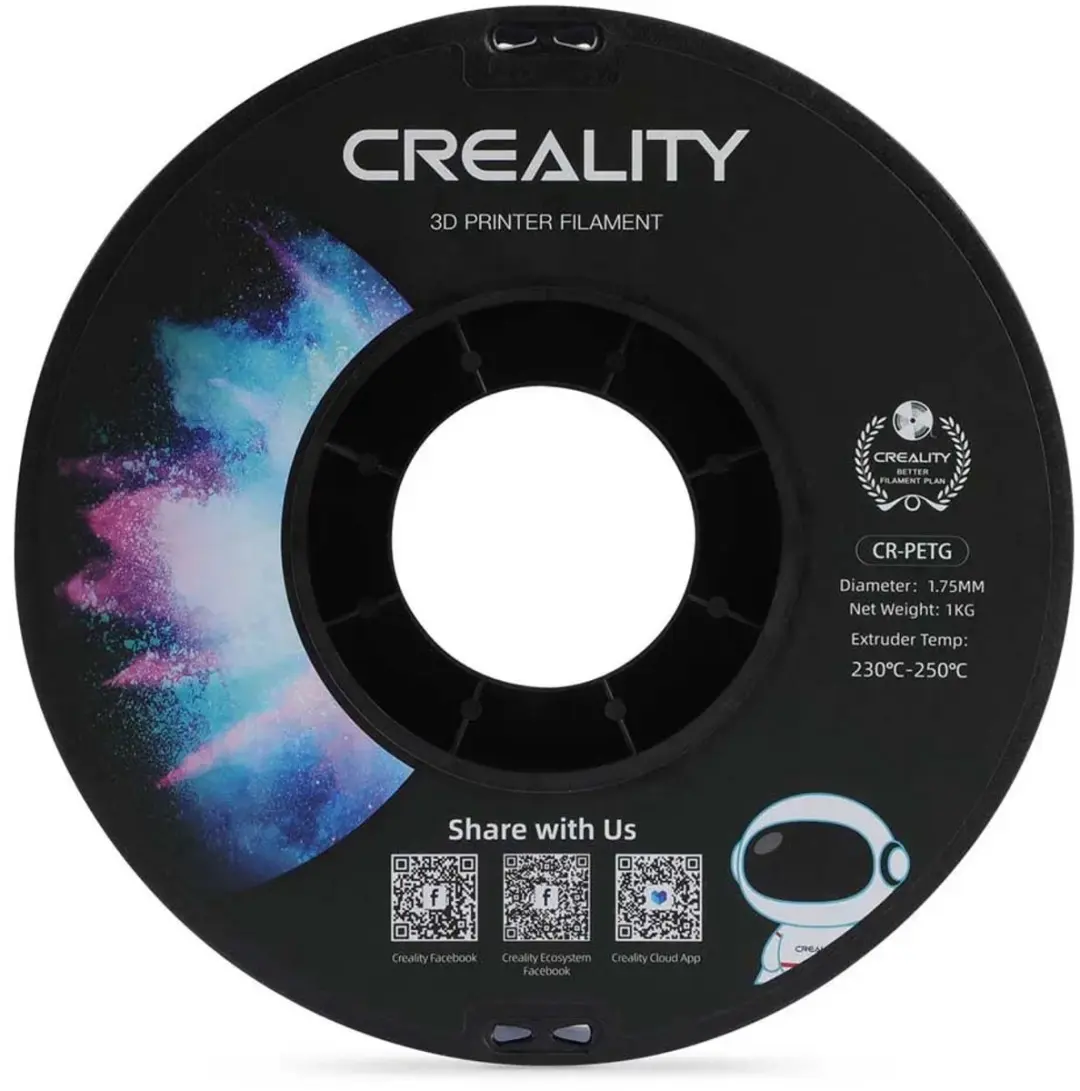 Creality PETG Filament 1,75mm 1kg - Zwart - afbeelding 2 van 6