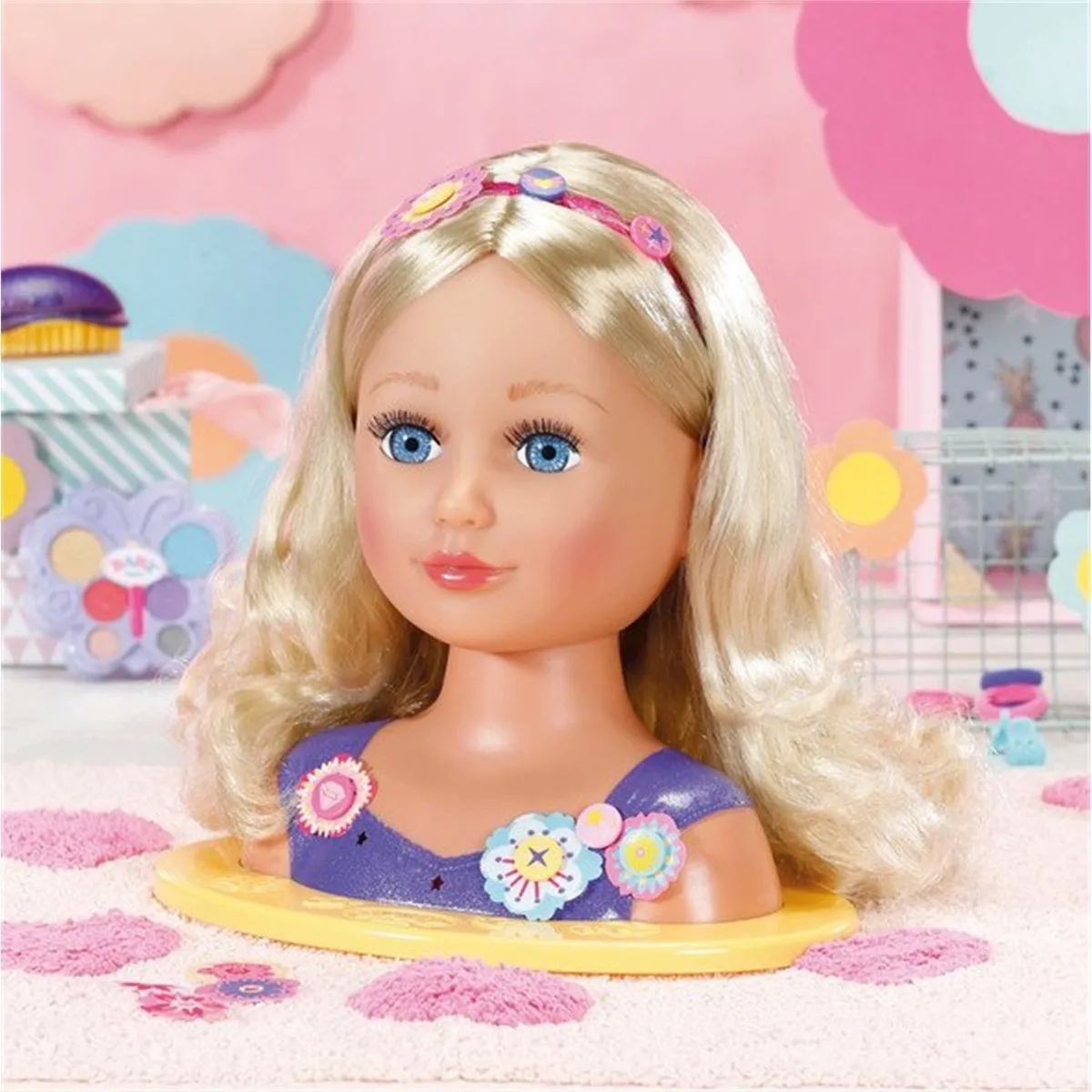 Baby Born Sister Styling Head - Blond - 27 Accessoires