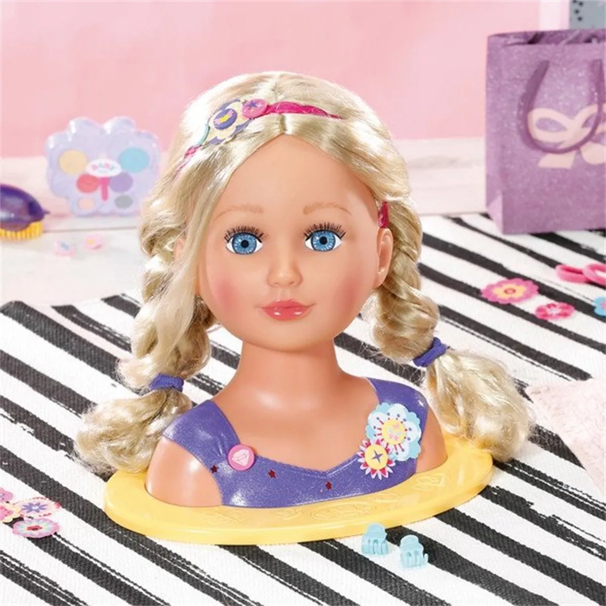 Baby Born Sister Styling Head - Blond - 27 Accessoires