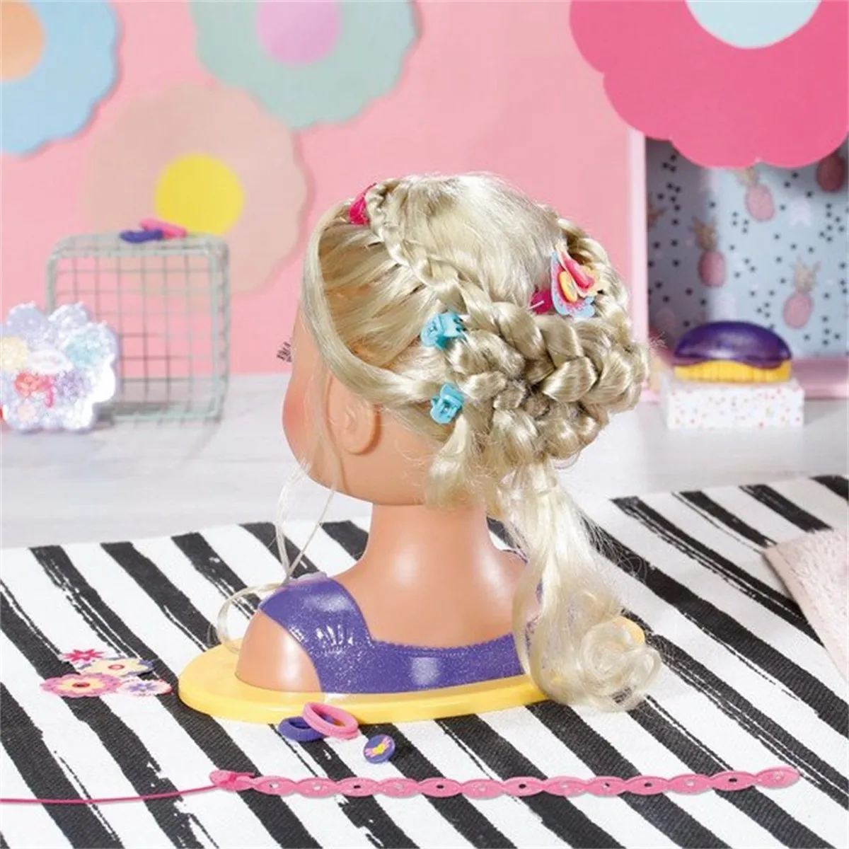 Baby Born Sister Styling Head - Blond - 27 Accessoires