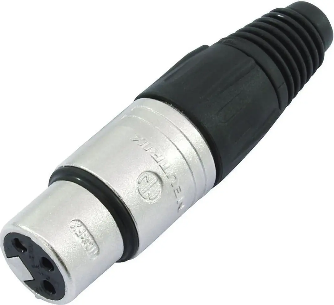Neutrik NC3FX XLR Kabelconnector - Zwart - afbeelding 6 van 6