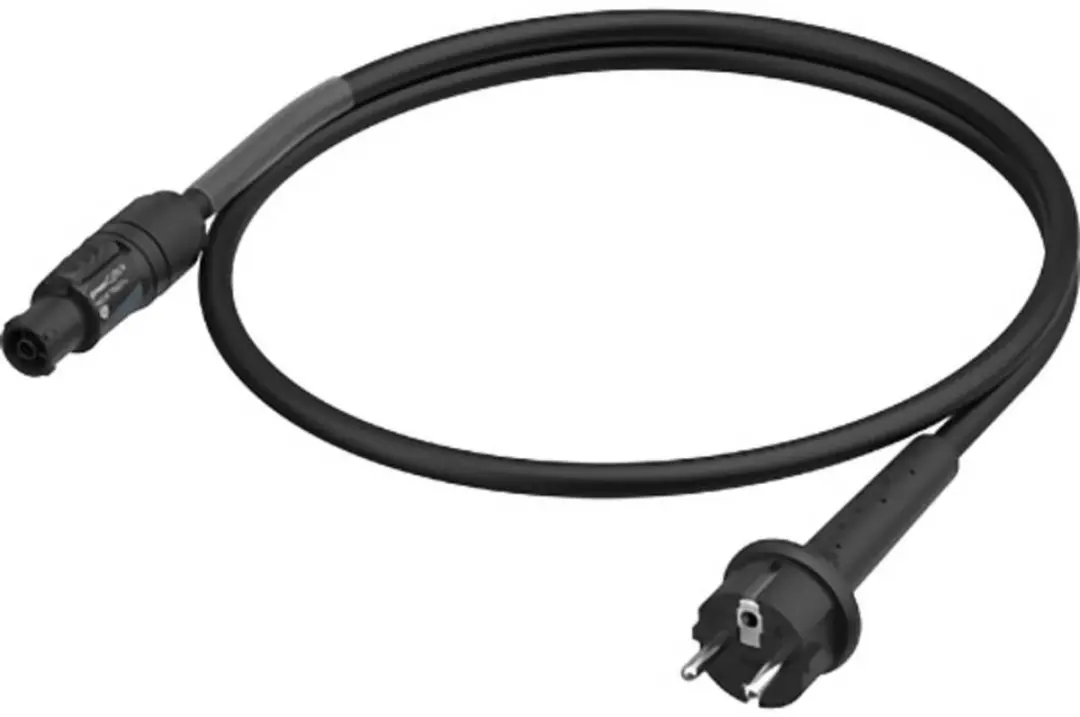 Neutrik Aansluitkabel Stroom - 1.50 m - Zwart - afbeelding 2 van 2