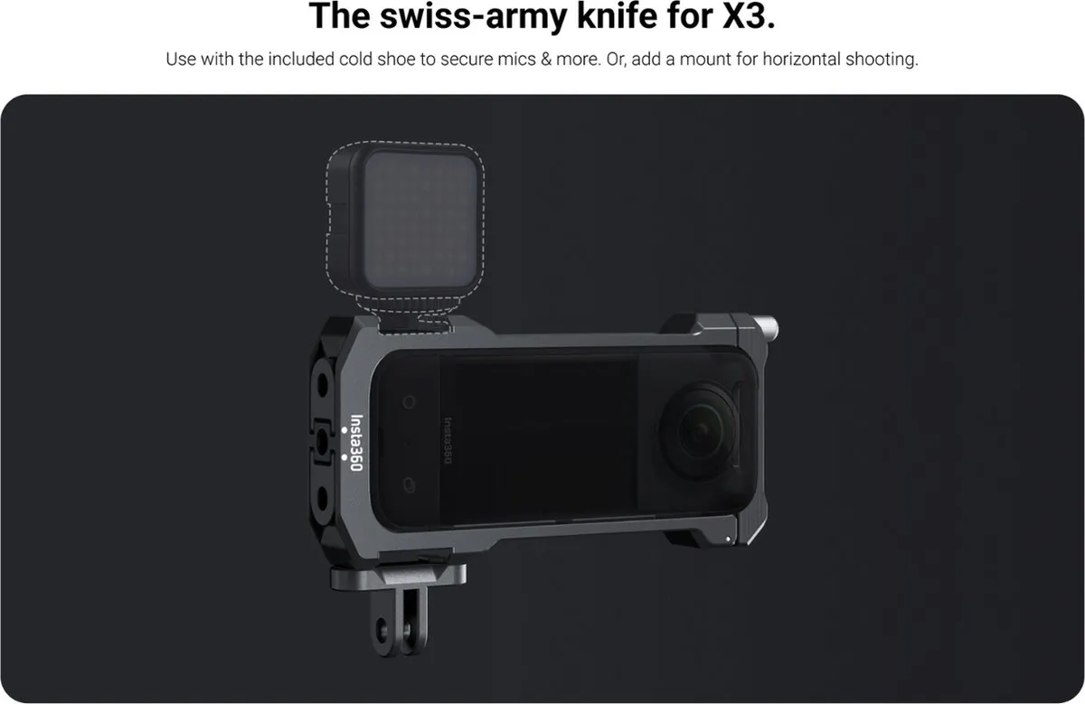 Insta360 X3 Utility Frame - Grijs