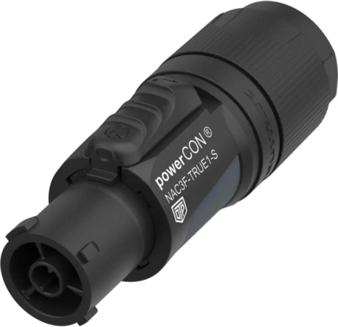 Neutrik powerCON NAC3F-TRUE1-S Female Module - Zwart - afbeelding 2 van 4