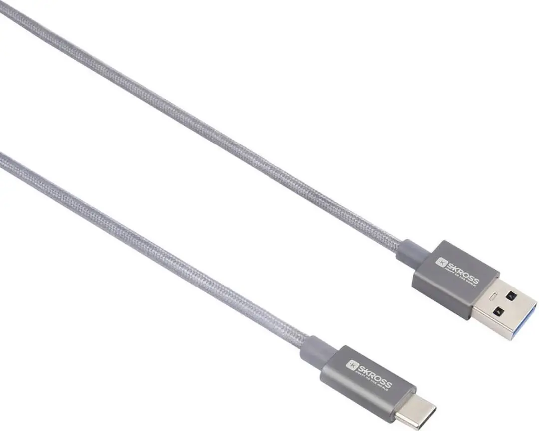 Skross SKCA0012A-C120CN USB-A kabel 1.20 m - Space grijs - afbeelding 4 van 4