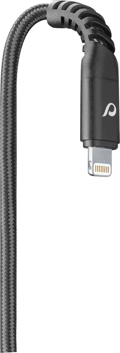 Cellularline Tetra Force USB-C naar Lightning kabel 2m - Zwart - afbeelding 6 van 6