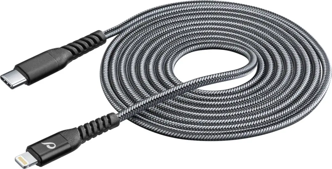 Cellularline Tetra Force USB-C naar Lightning kabel 2m