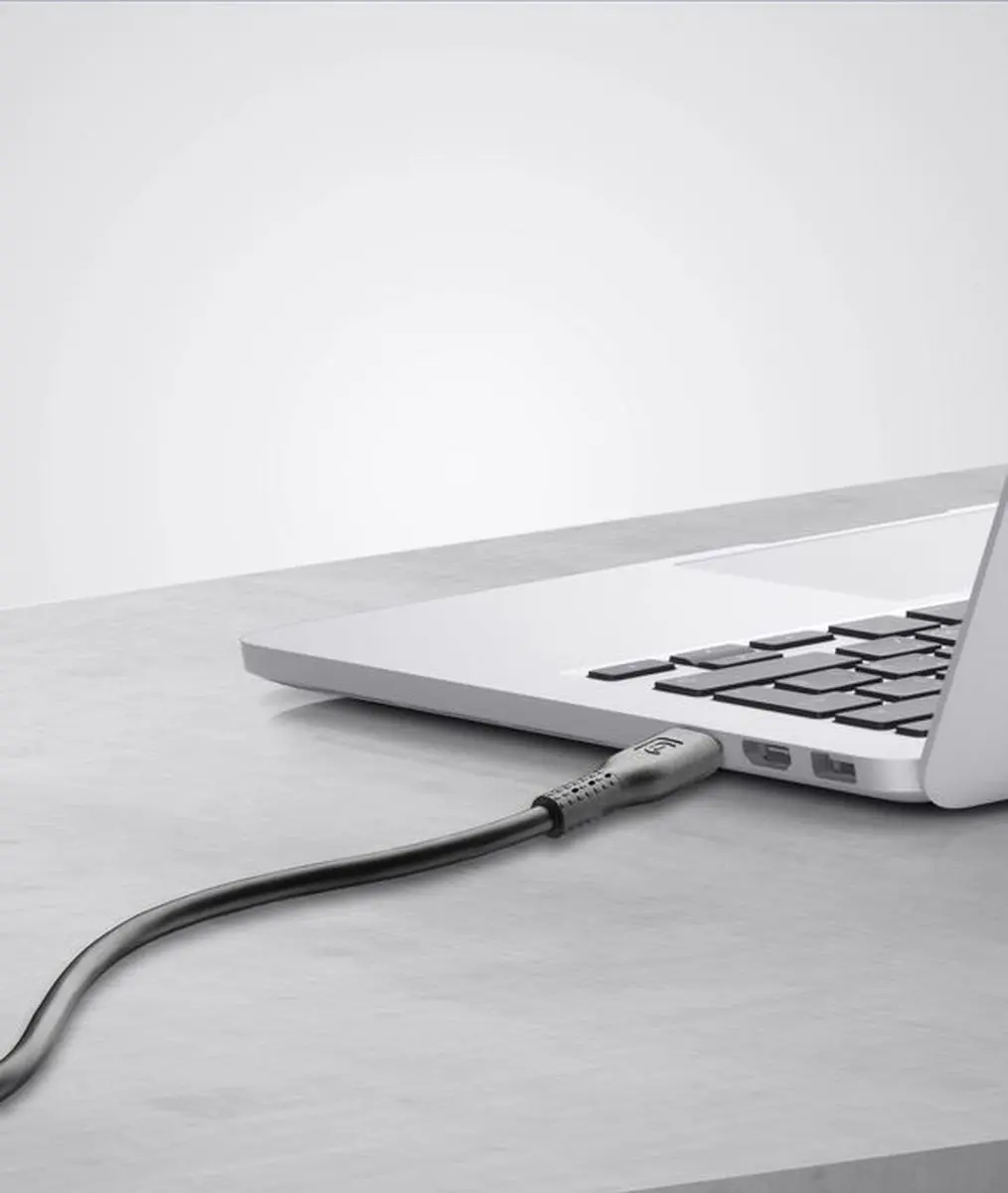 Cellularline USBDATAC2C5A2MTABK USB-C Kabel 2m - Zwart - afbeelding 2 van 5