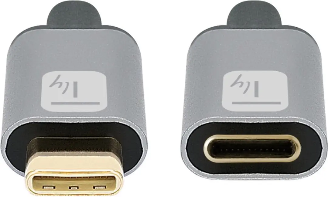 Techly ICOC MUSB322-CMF-010 USB-C Kabel 1m - Zwart/Grijs - afbeelding 4 van 6